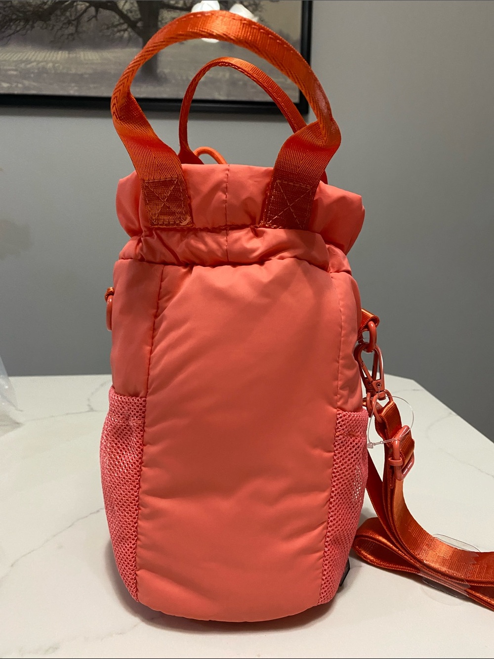 Wildfox Coral Orange Mini Crossbody Water Bottle Holder - Picture 3 of 12